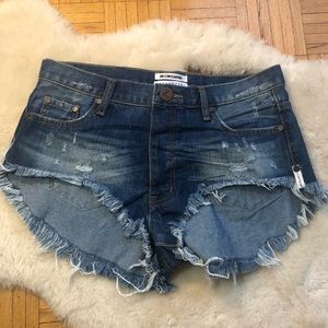 One Teaspoon Rollers Blue Cult low waist